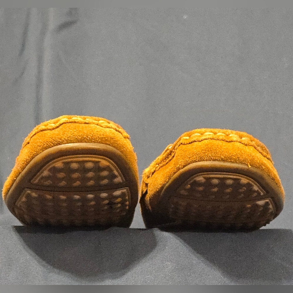 Isaac Mizrahi Tan Brown Suede Moccasin - Slip On Driving Shoes - Women's Size 6M - Picture 5 of 7